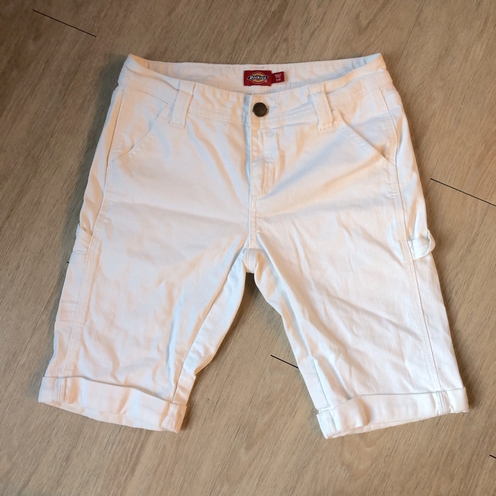 White Dickies Bermuda Shorts Urban Outfitters